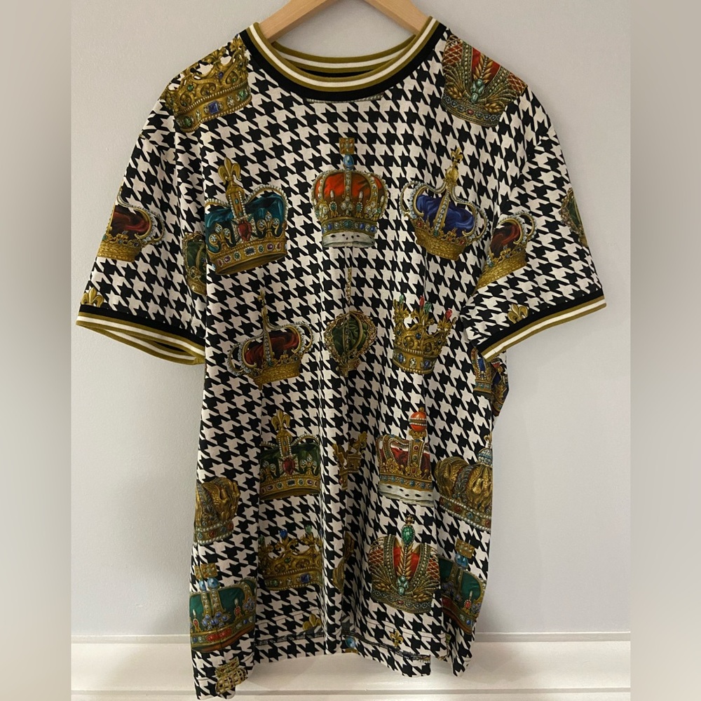 Dolce & Gabbana Crown Print T Shirt